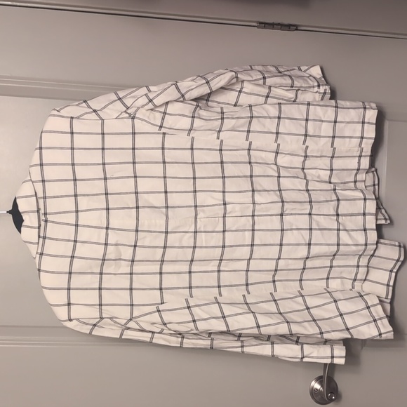 NWOT Asos Cotton and Linen White Grid Oversized Blazer - Picture 6 of 14